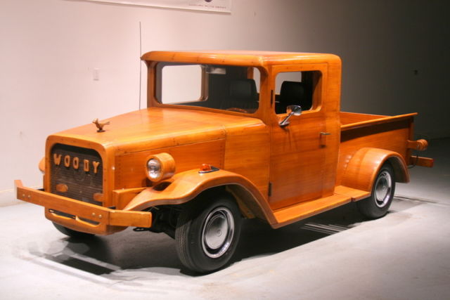 Woody Truck 1933 Pickup Truck Replica totally made of teak wood. Very rare!!
